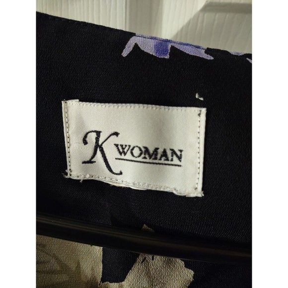 K Woman Top Size Unknown M To L See Measurement Photos Floral - Picture 3 of 8
